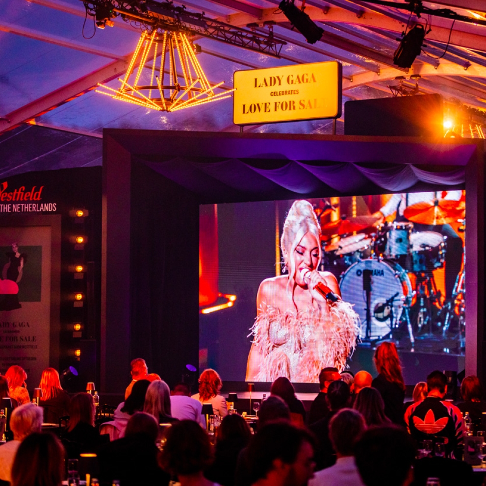 Westfield Mall of The Netherlands Lady Gaga event.